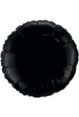 Black Round 18" Mylar Balloon