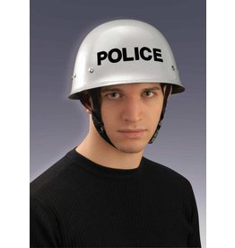 White Police Helmet