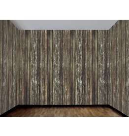 Haunted House Rotten Wood Wall Roll