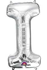 Silver Letter I Mylar 34" Balloon