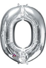 Silver Letter O Mylar 34" Balloon