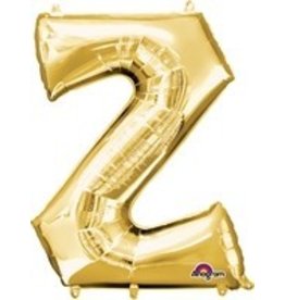 Gold Letter Z Mylar 34" Balloon