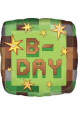 TNT Party Bday 18" Mylar Balloon (Minecraft)