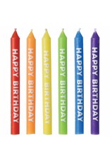 Rainbow Happy Birthday Candles (12)