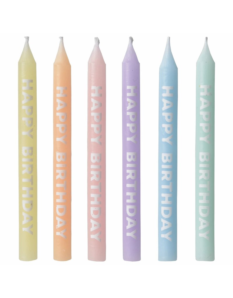 Pastel Happy Birthday Candles (12)