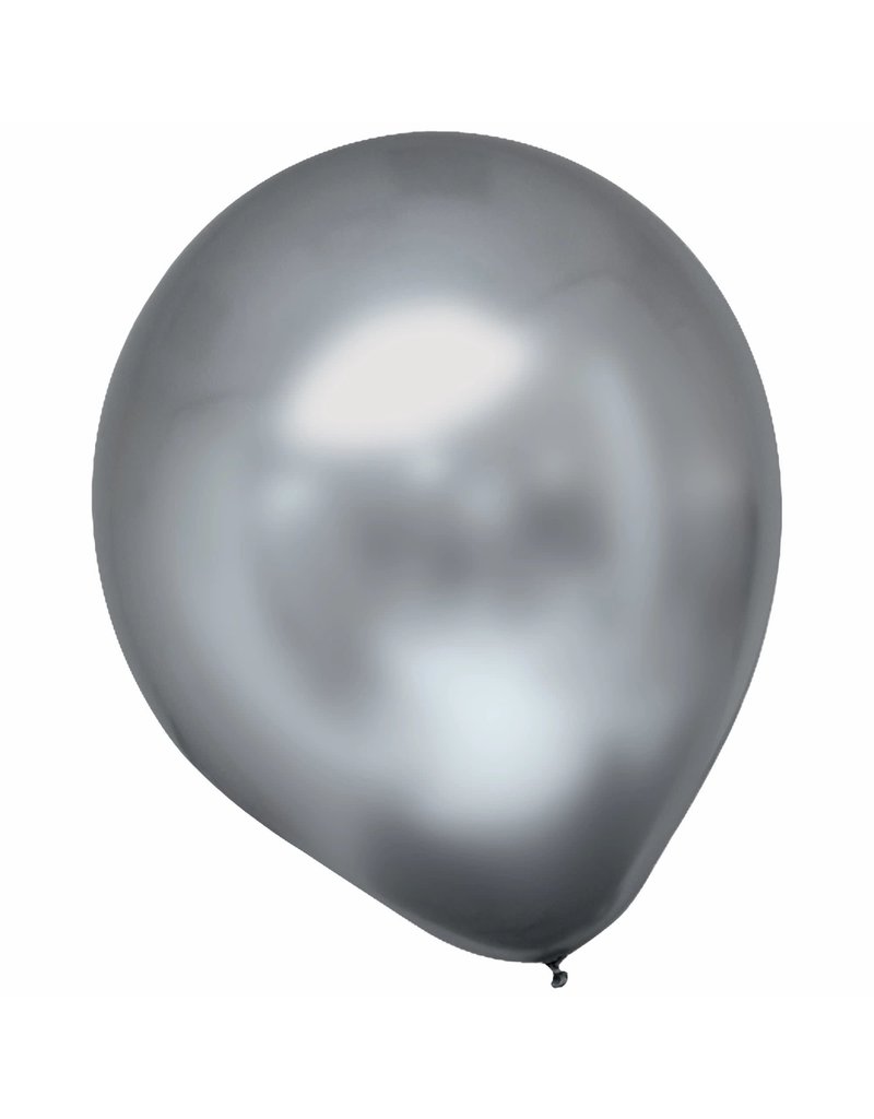 Satin Luxe Latex Balloon- Platinum (6)