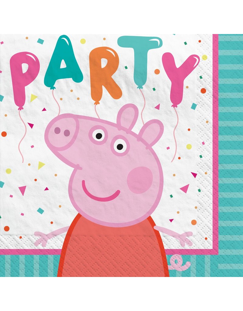 Peppa Pig Confetti Party Beverage Napkin (16)