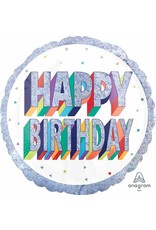 Here's To Your Birthday 18" Mylar Balloon