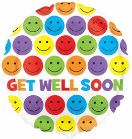 Get Well Smiles 18" Mylar Balloon