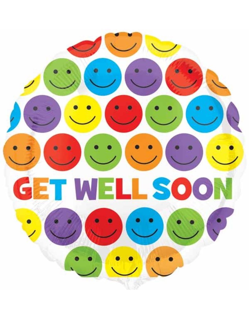 Get Well Smiles 18" Mylar Balloon