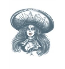 Day of The Dead Temporary Tattoo Bandita