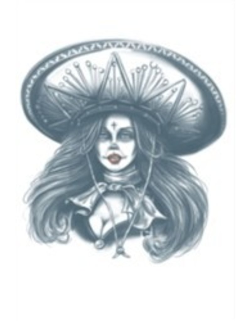 Day of The Dead Temporary Tattoo Bandita