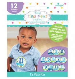 Baby's First Year Stickers Boy