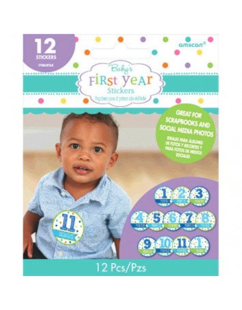 Baby's First Year Stickers Boy