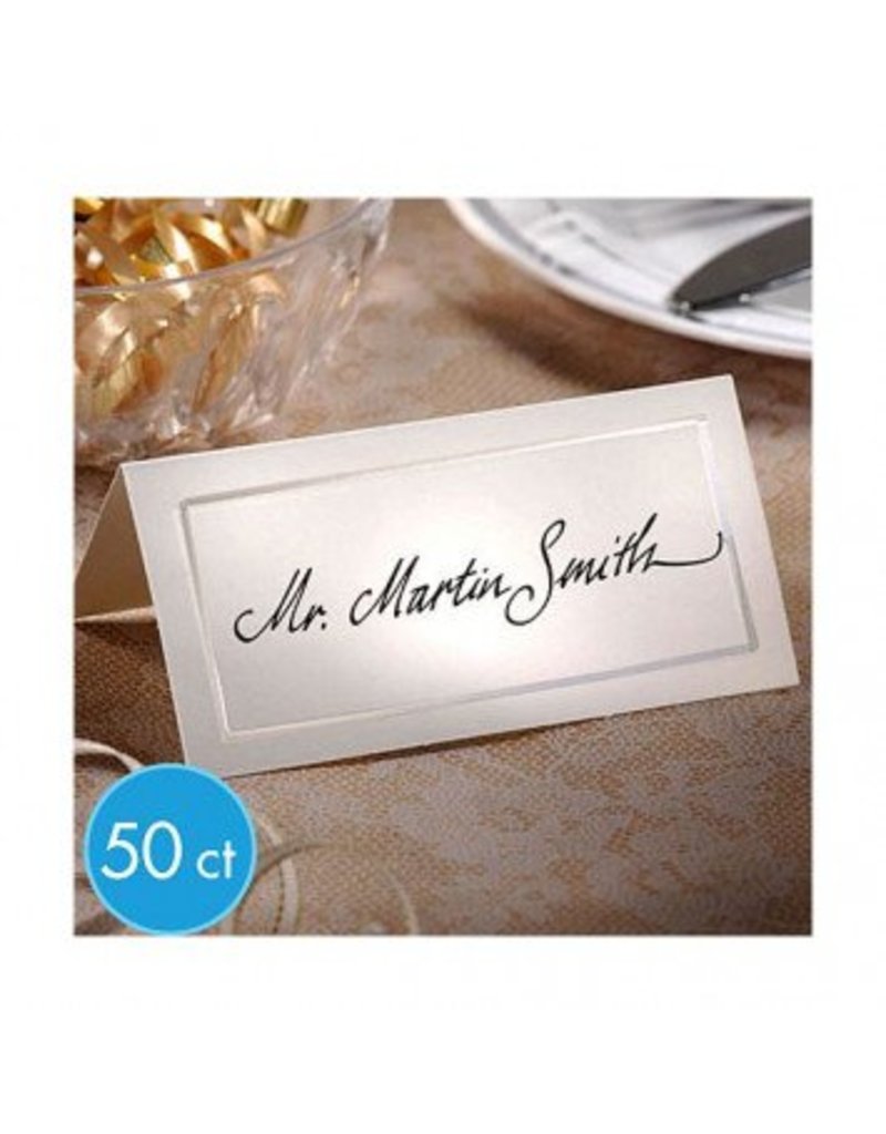 Ivory Pearlized Place Cards (50)