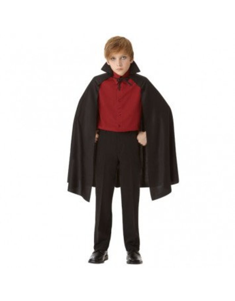 Black Cape With Collar (Child Size)