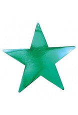 Green  Foil Star Cutouts 9"