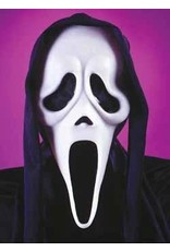 Scream Ghost Mask w/Shroud