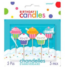 Birthday Toothpick Candles Cupcakes