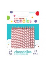 Pink Spiral Candles (24)