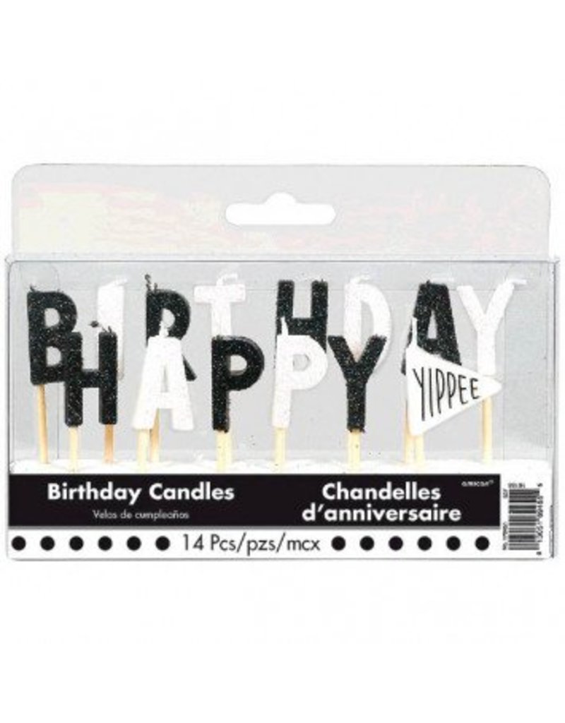 Chalkboard Birthday Happy Birthday Pick Candles