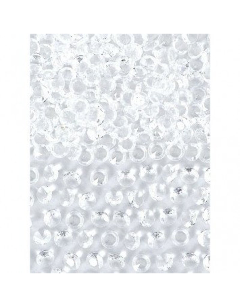 Silver Clear Confetti Gems