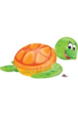 Silly Sea Turtle Supershape 31" Mylar Balloon