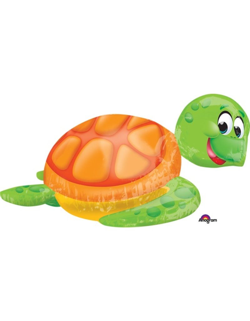 Silly Sea Turtle Supershape 31" Mylar Balloon