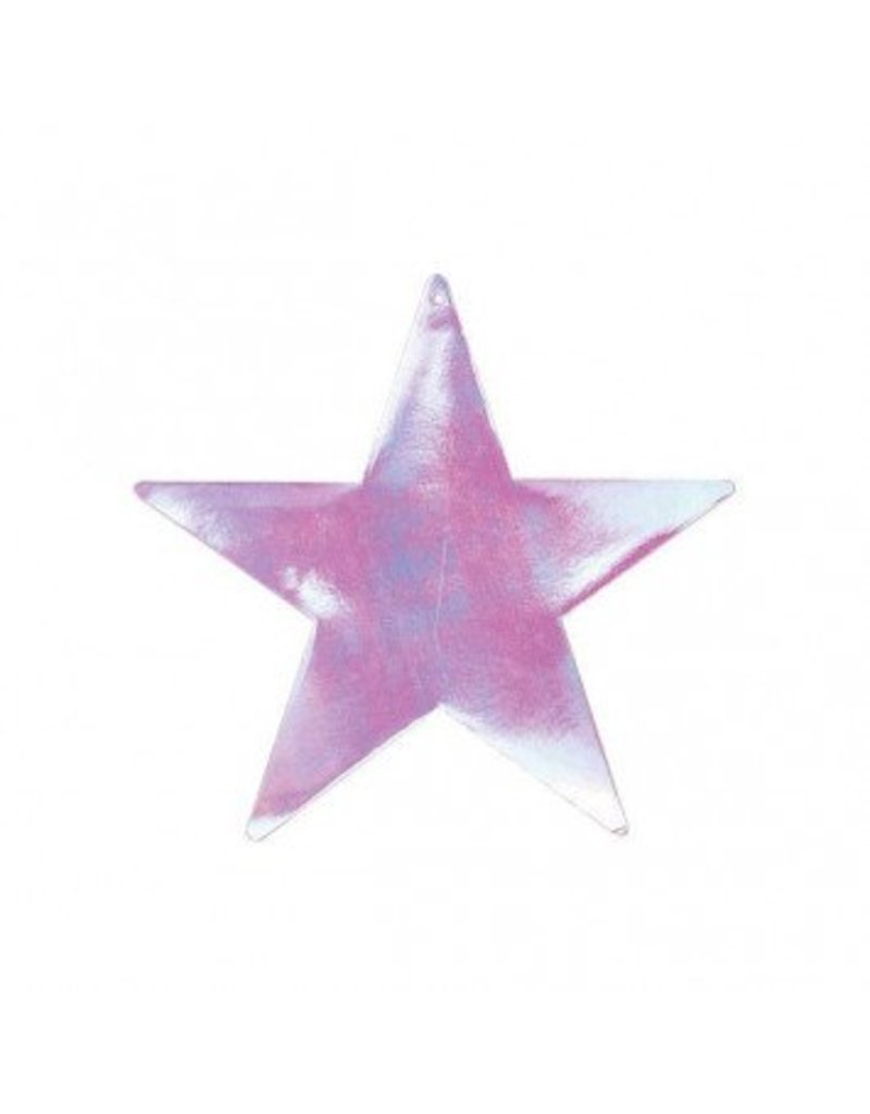 Iridescent Foil Star Cutouts, 12"