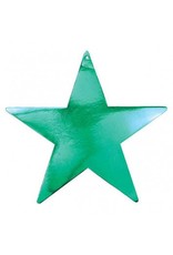 Green Foil Star Cutouts, 5"