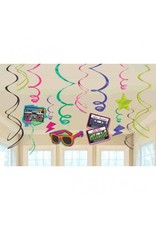 80's Value Pack Swirl Decorations