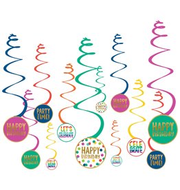 Happy Dots Spiral Decoration Value Pack (12)