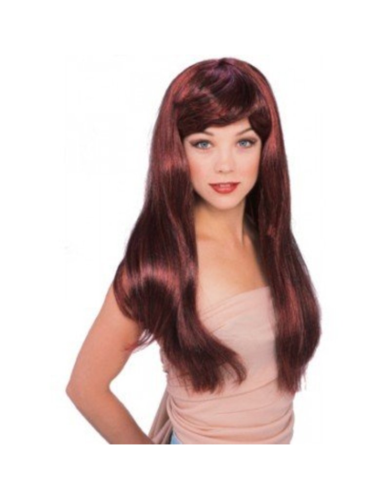 Glamour Dark Red Wig