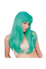 Glamour Green Wig