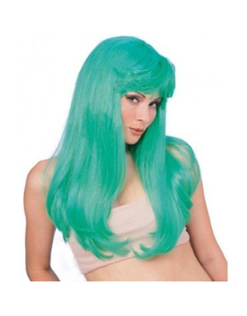 Glamour Green Wig