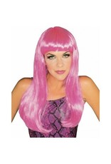 Glamour Hot Pink Wig