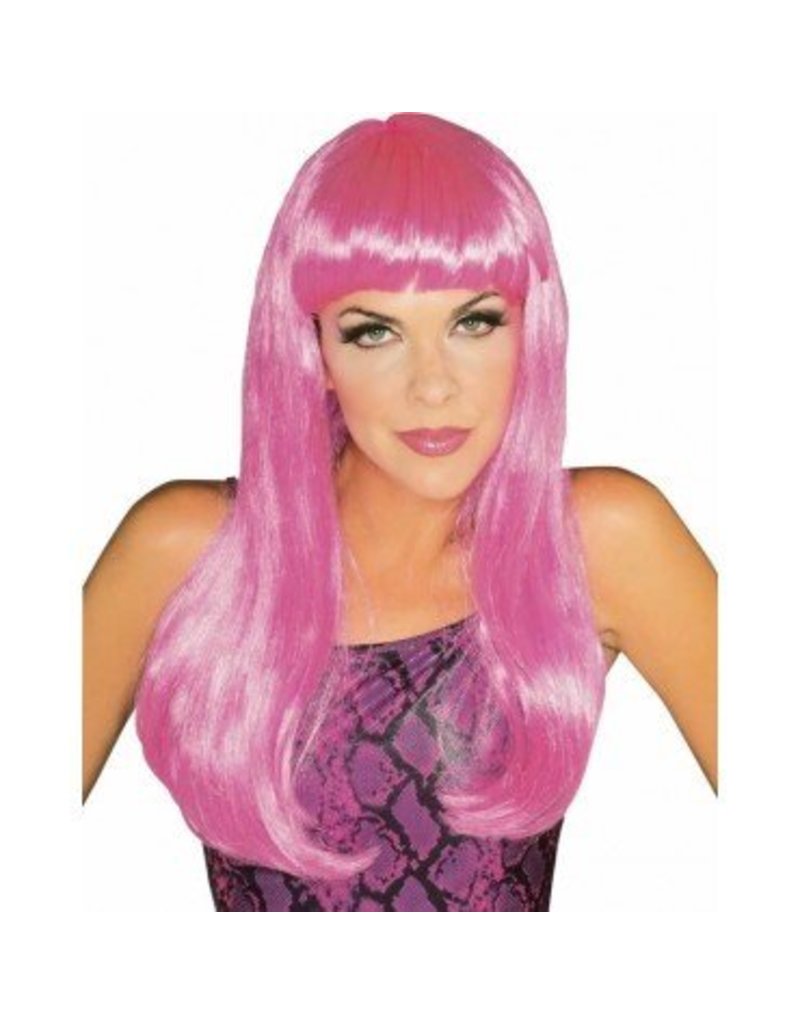 Glamour Hot Pink Wig