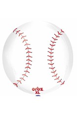 Baseball Orbz 16" Bubble  Balloon