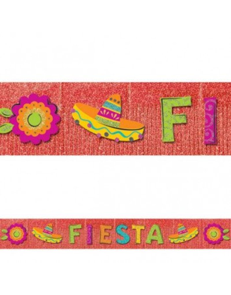 Fiesta Giant Glitter Fringe Banner