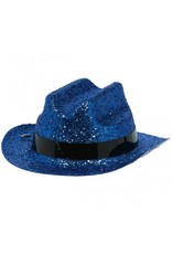 Blue Glitter Mini Cowboy Hats