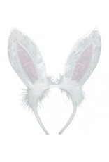 White Bunny Headband