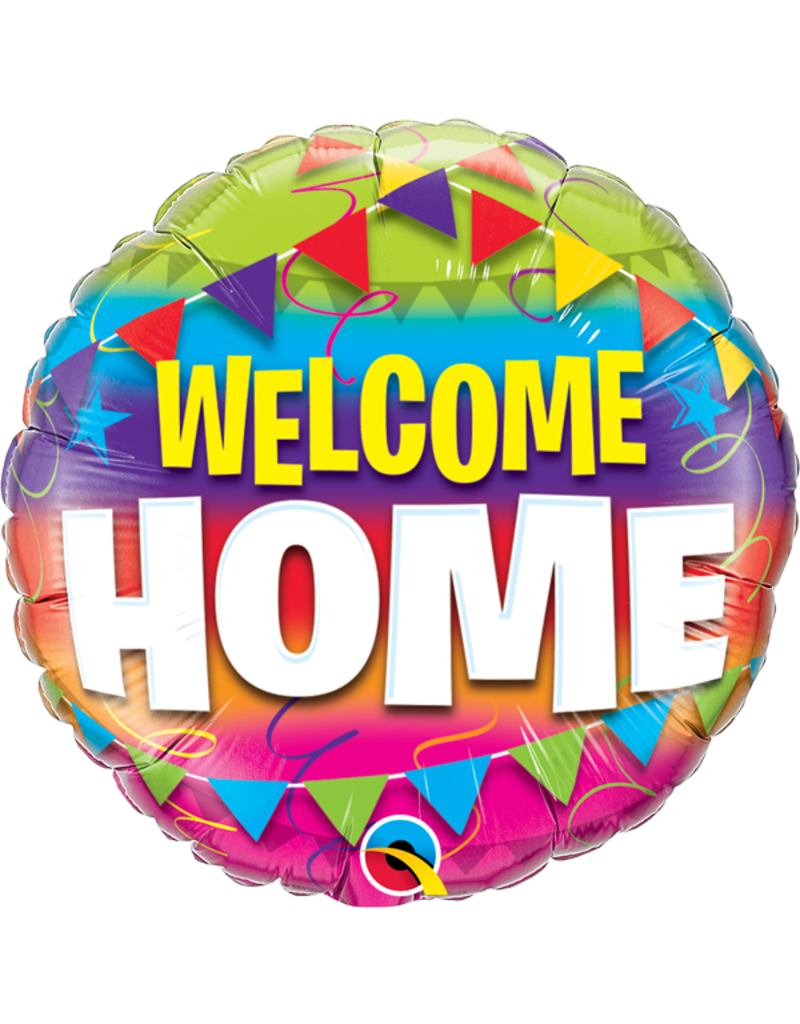 Welcome Home Pennants 18" Mylar Balloon