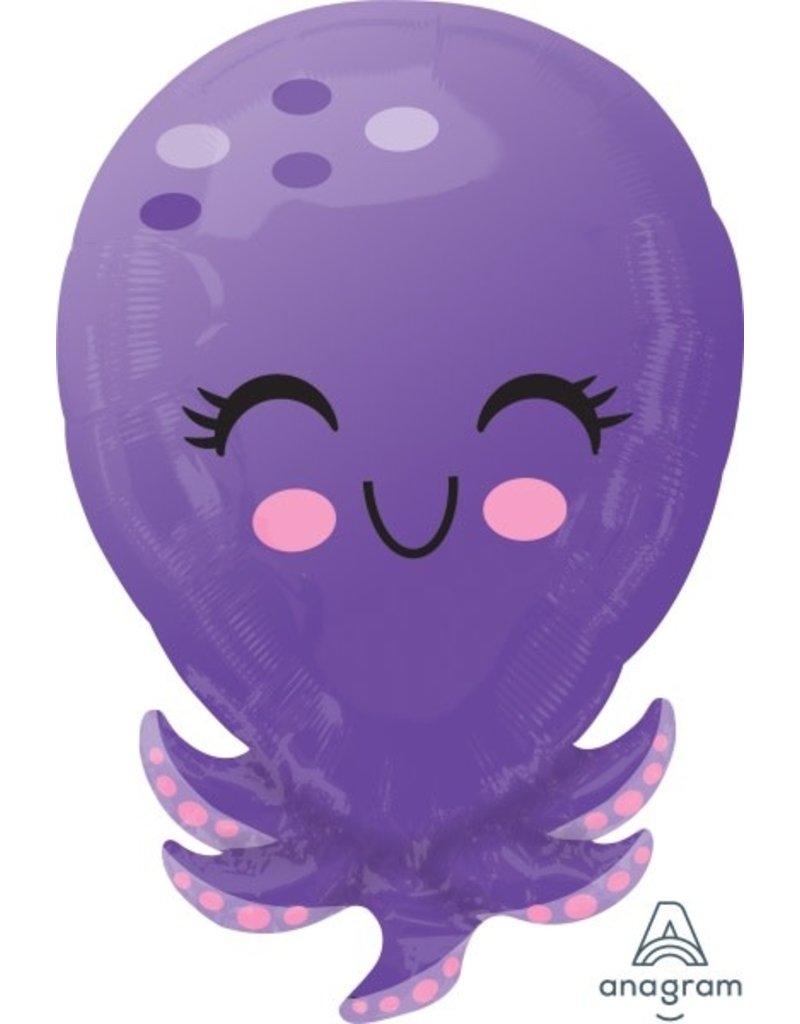 Octopus 21" JR Shape  Mylar Balloon