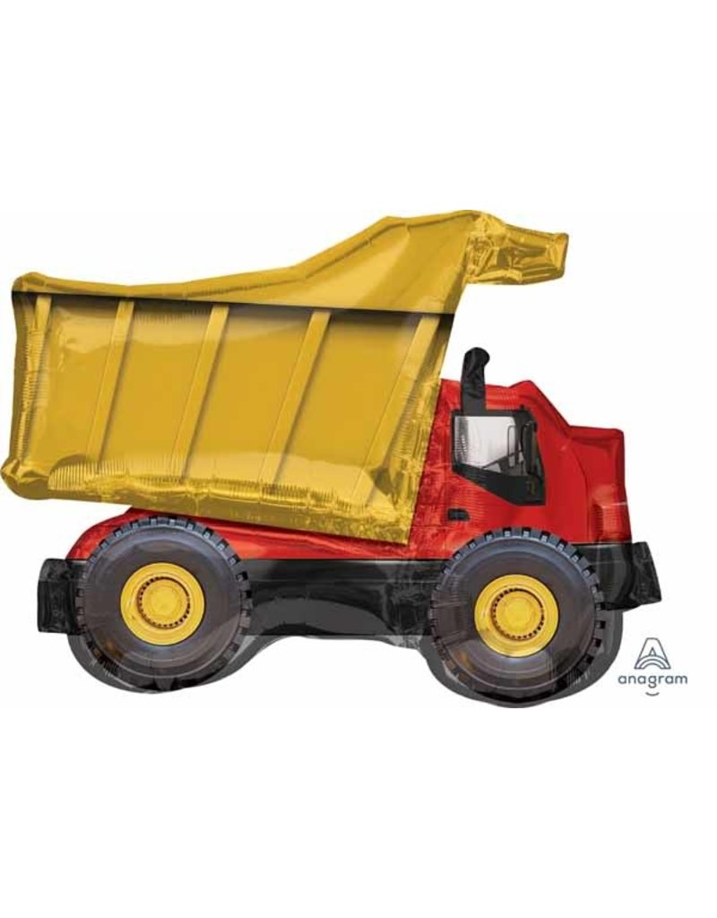 Dump Truck 32" Mylar Balloon