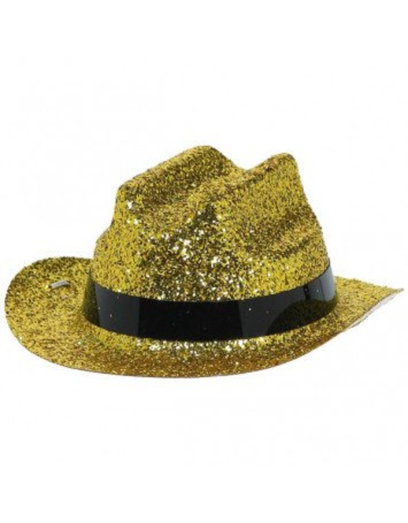 Mini Glitter Cowboy Gold Hats