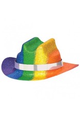 Mini Glitter Cowboy Hat Rainbow