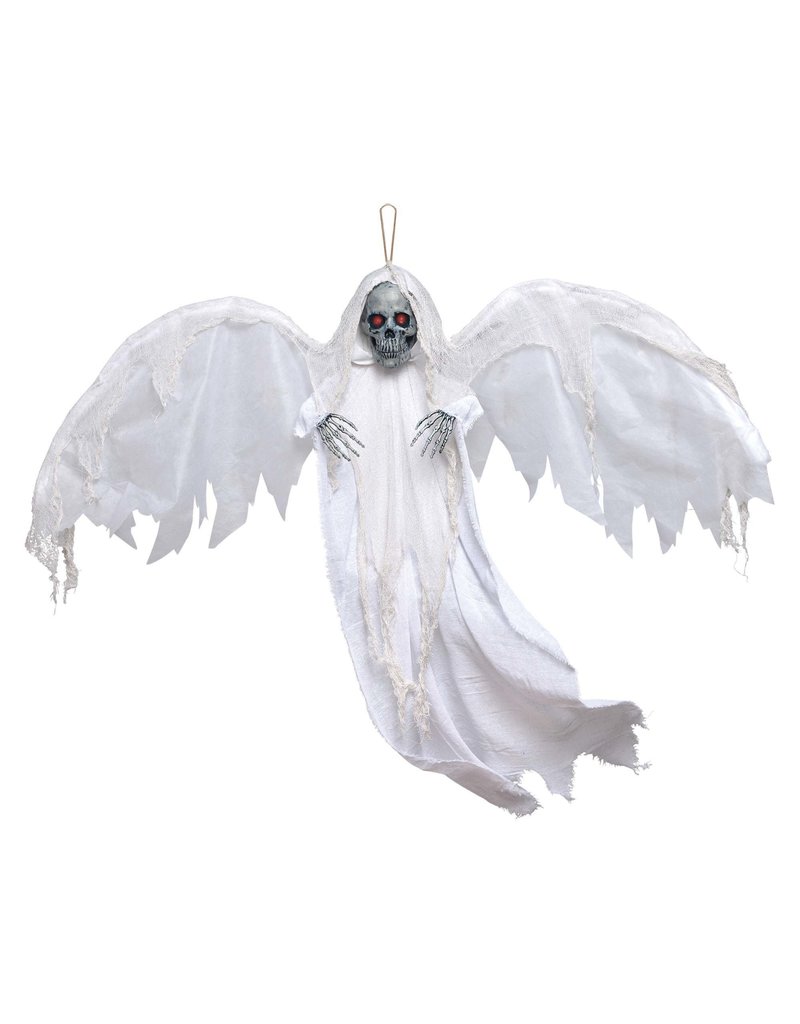 48" Winged Reaper With Light-Up Eyes