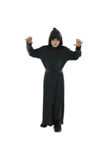 Child Hooded Black Robe Shadow Phantom Costume