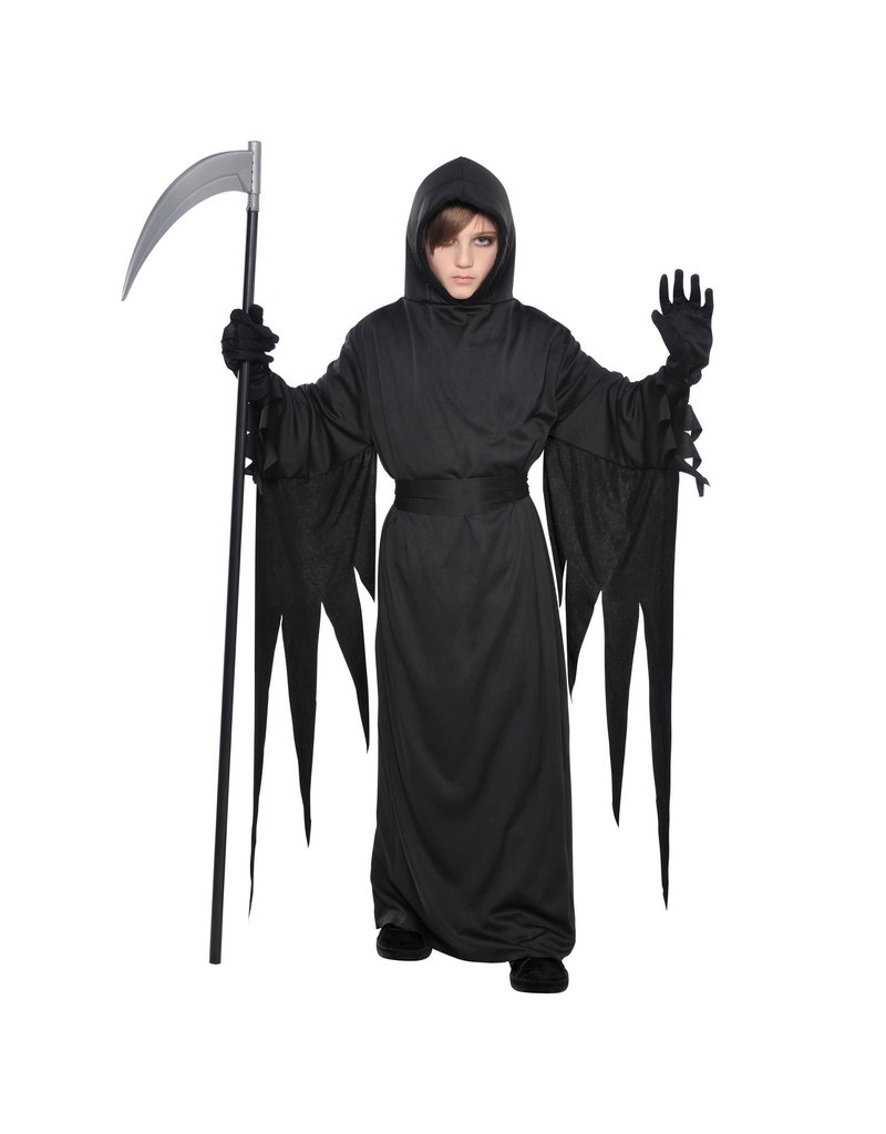 Child Black Terror Robe - Standard (8-10) Costume