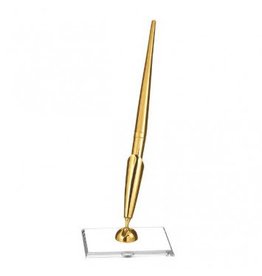 Pen With Base Electroplated Gold